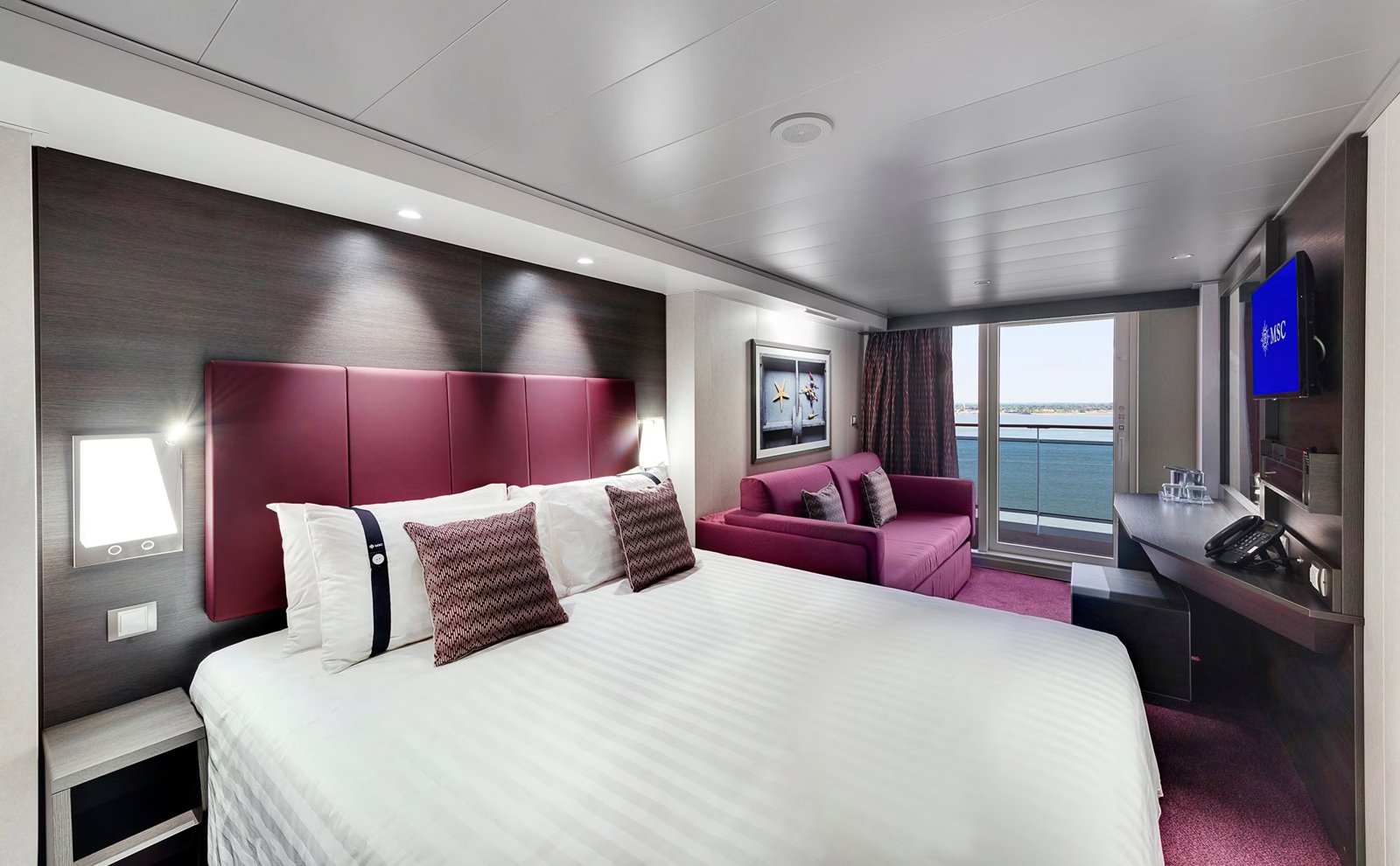 Cabine com varanda do MSC Meraviglia