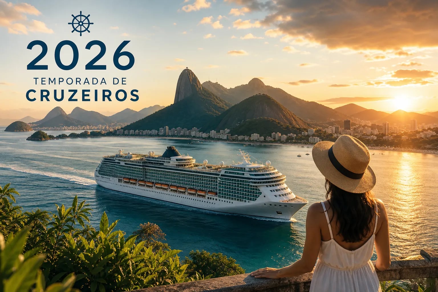 Navio de cruzeiro na temporada brasileira 2026