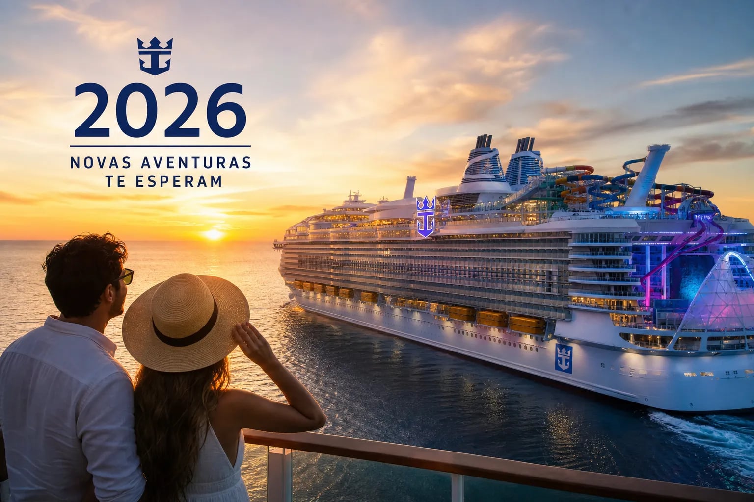 Navio da Royal Caribbean em roteiro internacional