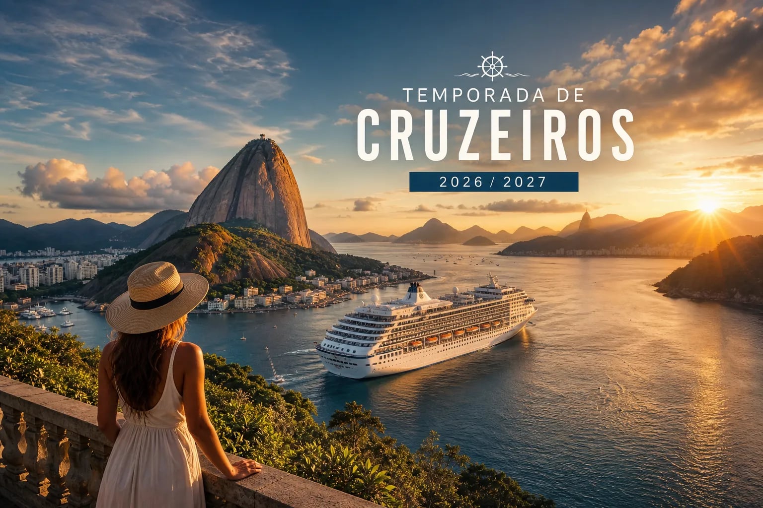 Navio na temporada de cruzeiros da América do Sul 2026 e 2027